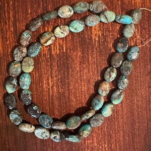 African Turquoise Jasper Nugget Beads | 2 Strands 46 Beads Total